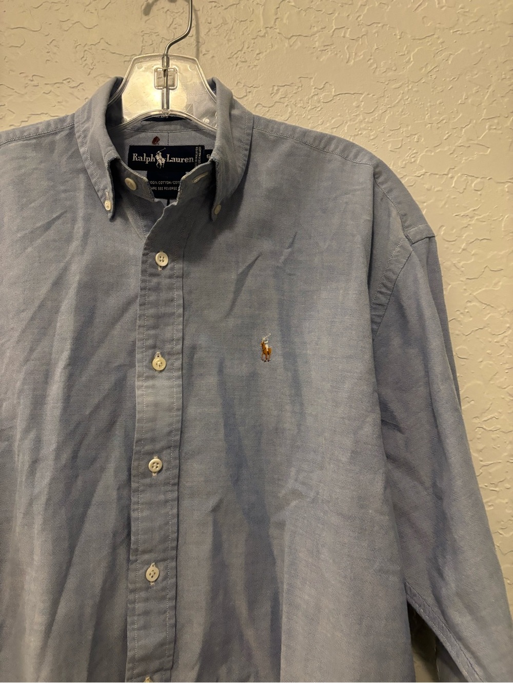 Polo Ralph Lauren Shirt 6 small Men BlueClassic Fit Button Down Long  Sleeves